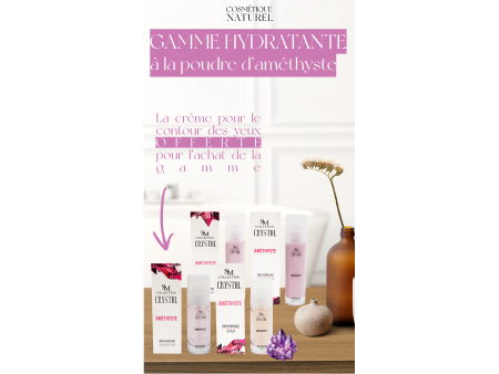 Gamme complète hydratante Améthyste 100% Naturel pas cher